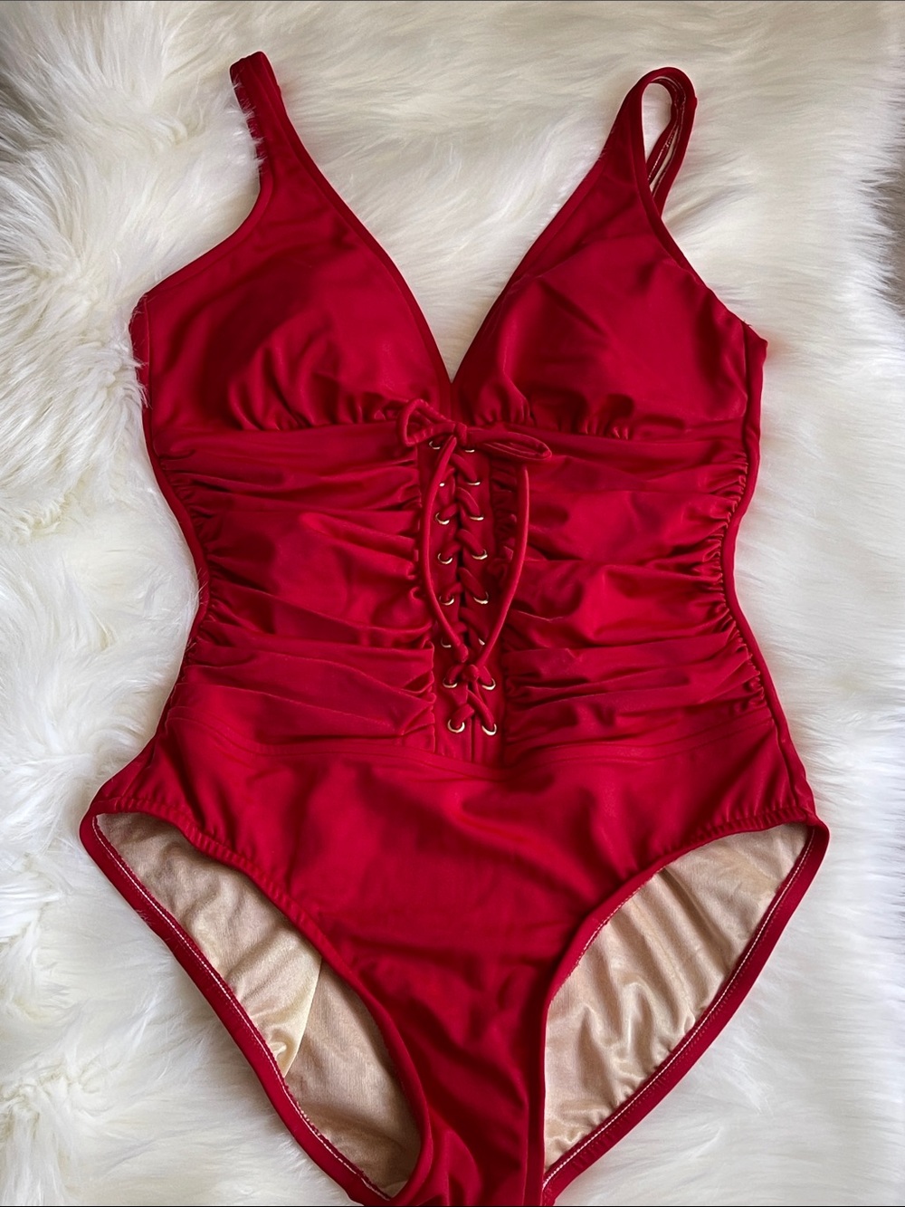 Red Lace-Up One- Womens INC